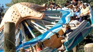 Wipeout thrill ride at Canobie Lake Park