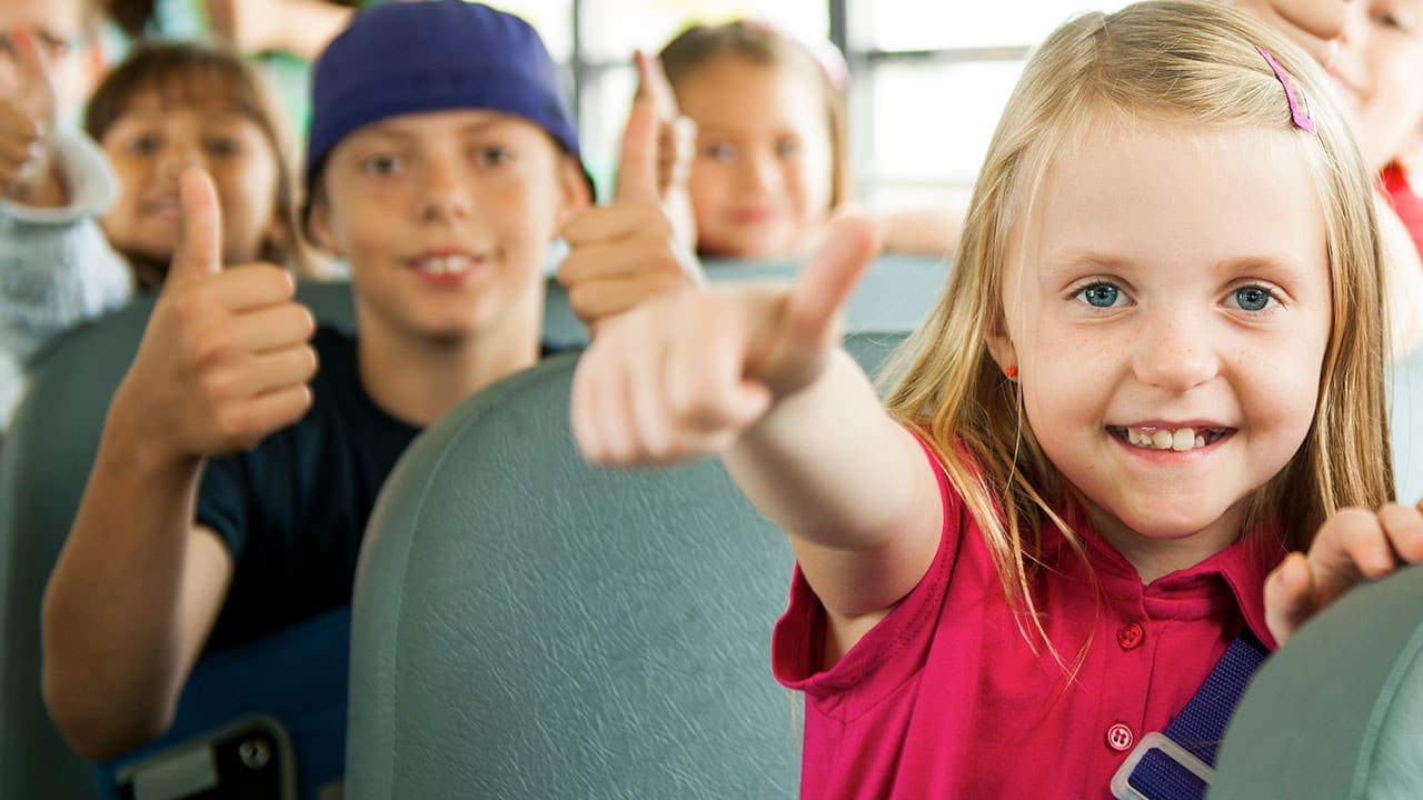 Students on bus