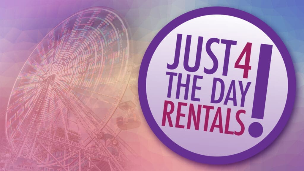 Just for the Day Rentals graphic