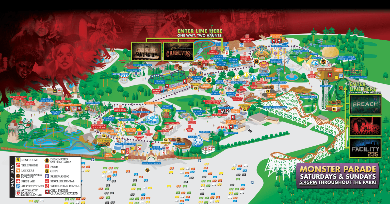 Park Map Canobie Lake Park