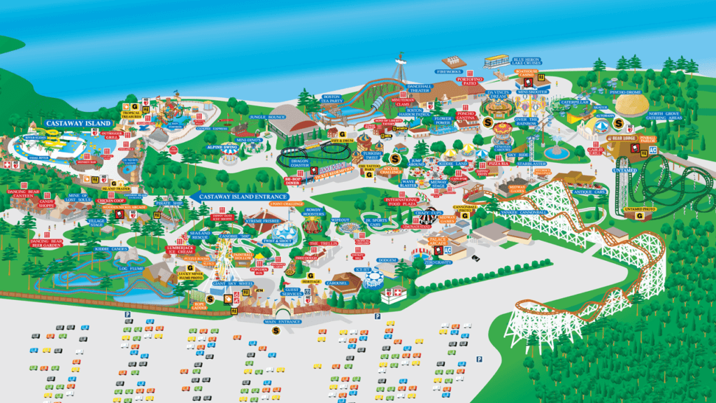 Canobie Lake Park Map