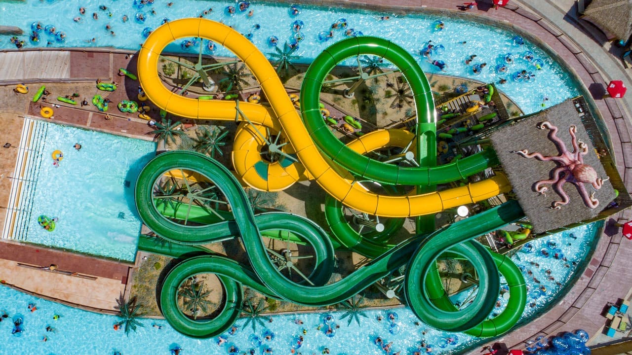 River slides at Canobie Lake Park.