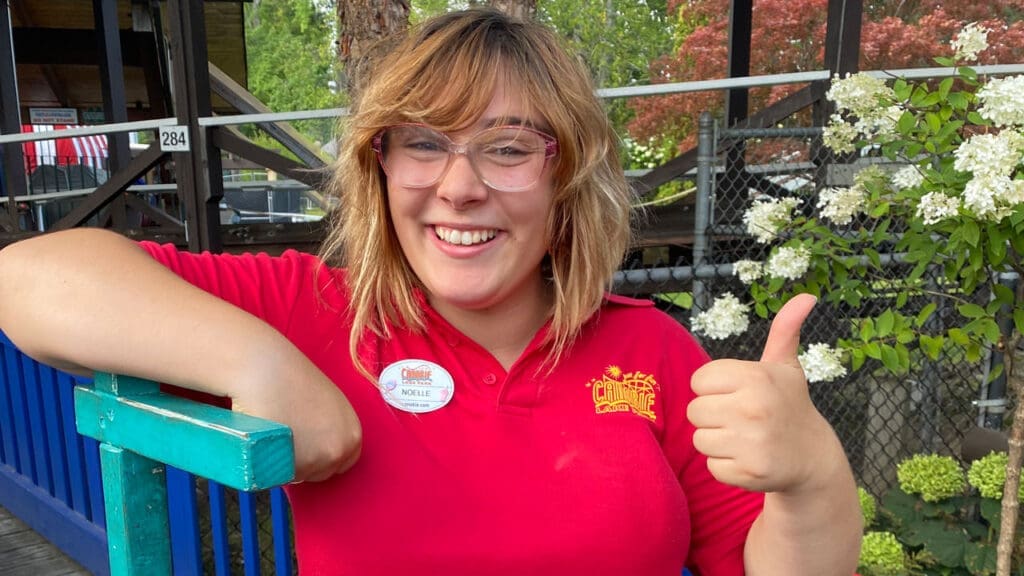 Worker at Canobie Lake Park